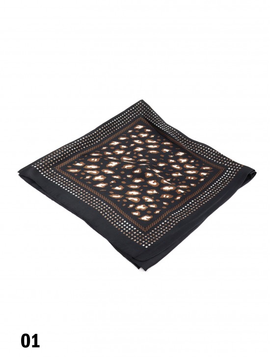 Leopard Print Fashion Square Scarf